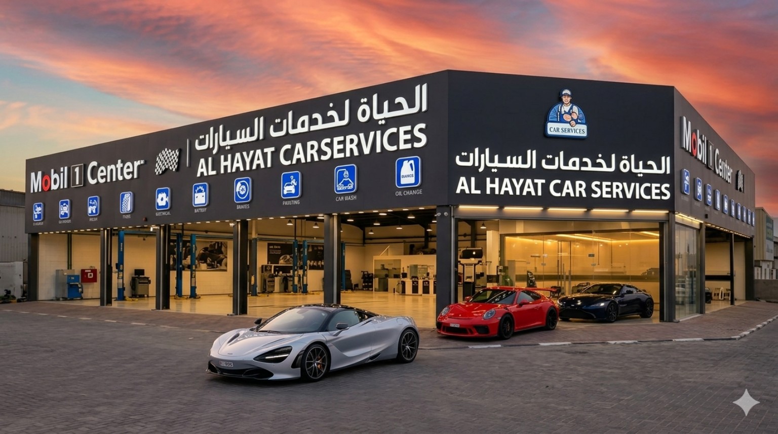 AL HAYAT exterior night